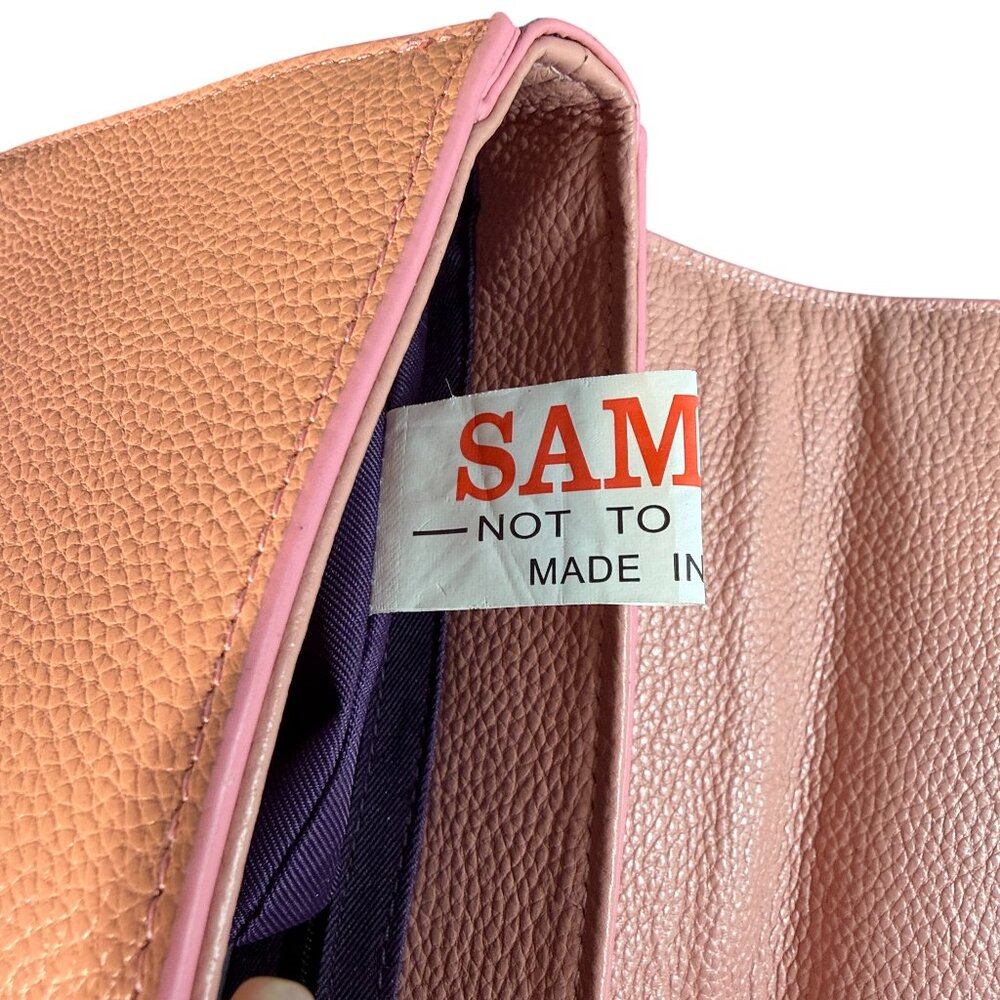 Sharif Legacy Leather Embroidered Shoulder Crossbody Saddle Bag - Sample Bag - Picture 11 of 15